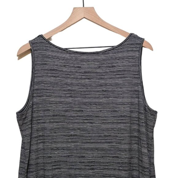 J. Jill Wearever Collection Sleeveless Stripe Colorblock Dress Sz L - Picture 2 of 10